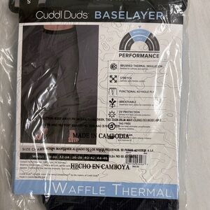 Cuddl Duds Men's Gray Baselayer Pants